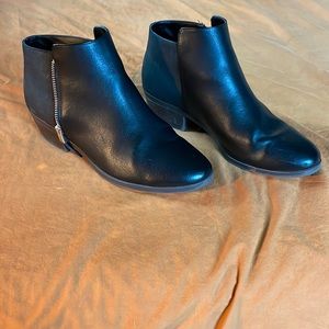 Call It Spring black leather booties